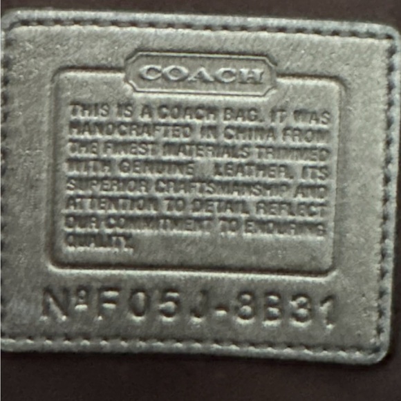 COACH: Chestnut Brown Suede Leather Shoulder bag - Picture 4 of 5